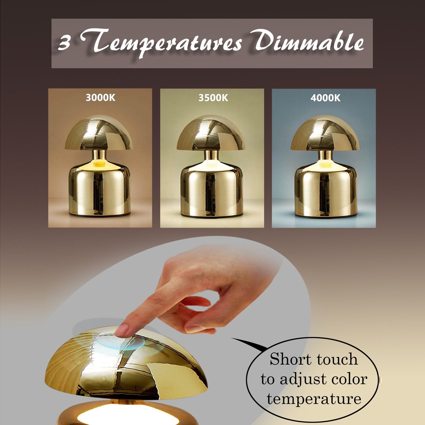 Metal Touch Table Lamp