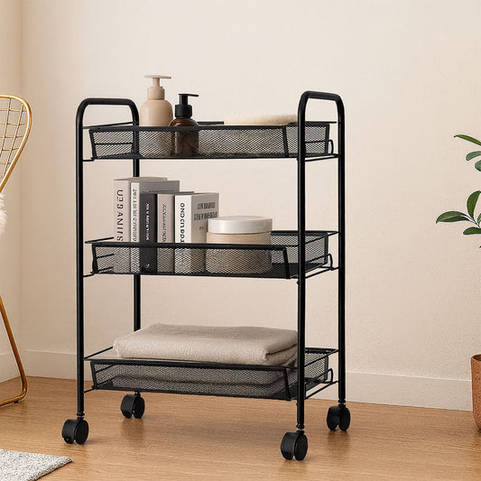 Metal 3-Tier Storage Trolley