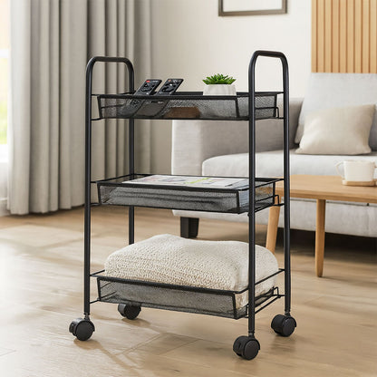 Metal 3-Tier Storage Trolley