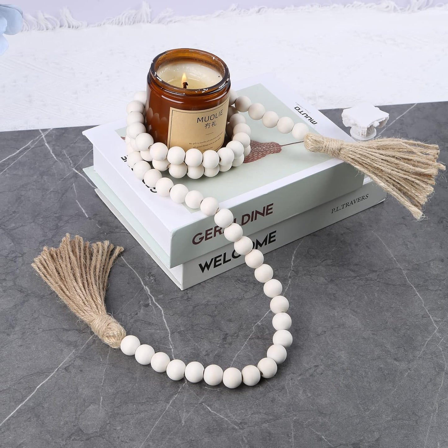 Wood Bead Garland
